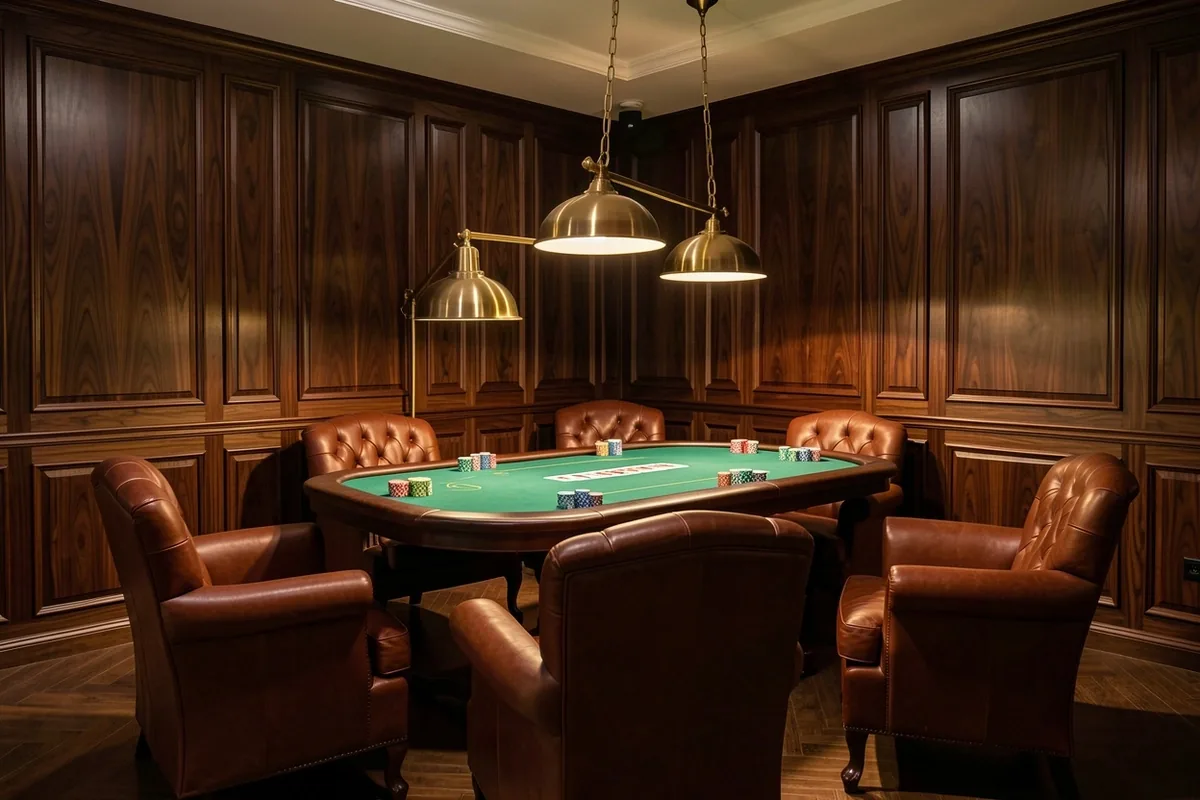 Exkluzív privát póker lounge és játékasztal